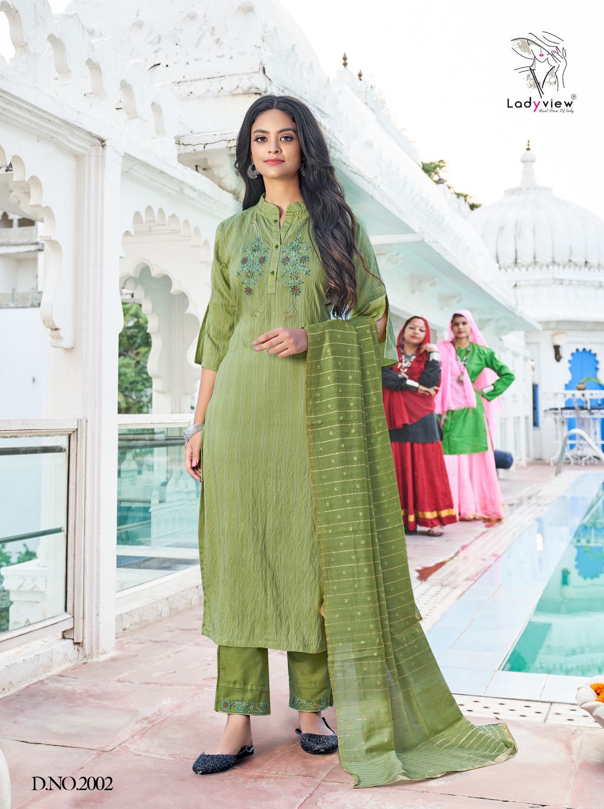 ladyview sundra vol 2 viscose gorgeous look top bottom with dupatta catalog