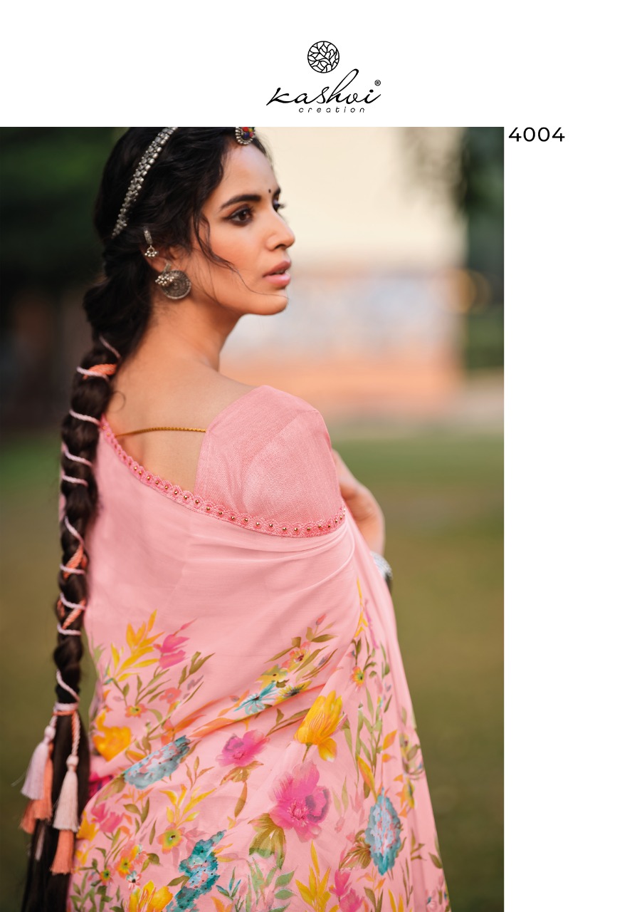 lt kashvi creation olivia vol 2 chiffon beautifull print saree catalog