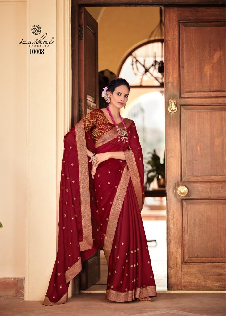 lt kashvi creation paridhi moss chiffon beautifull print saree catalog