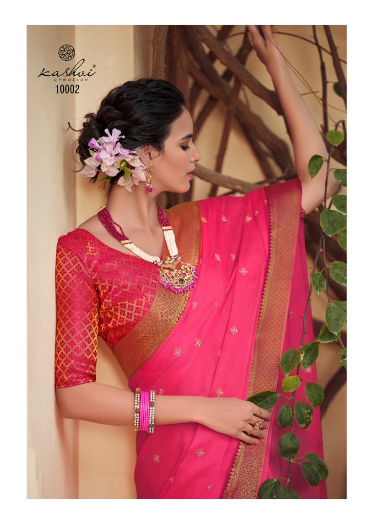 lt kashvi creation paridhi moss chiffon beautifull print saree catalog