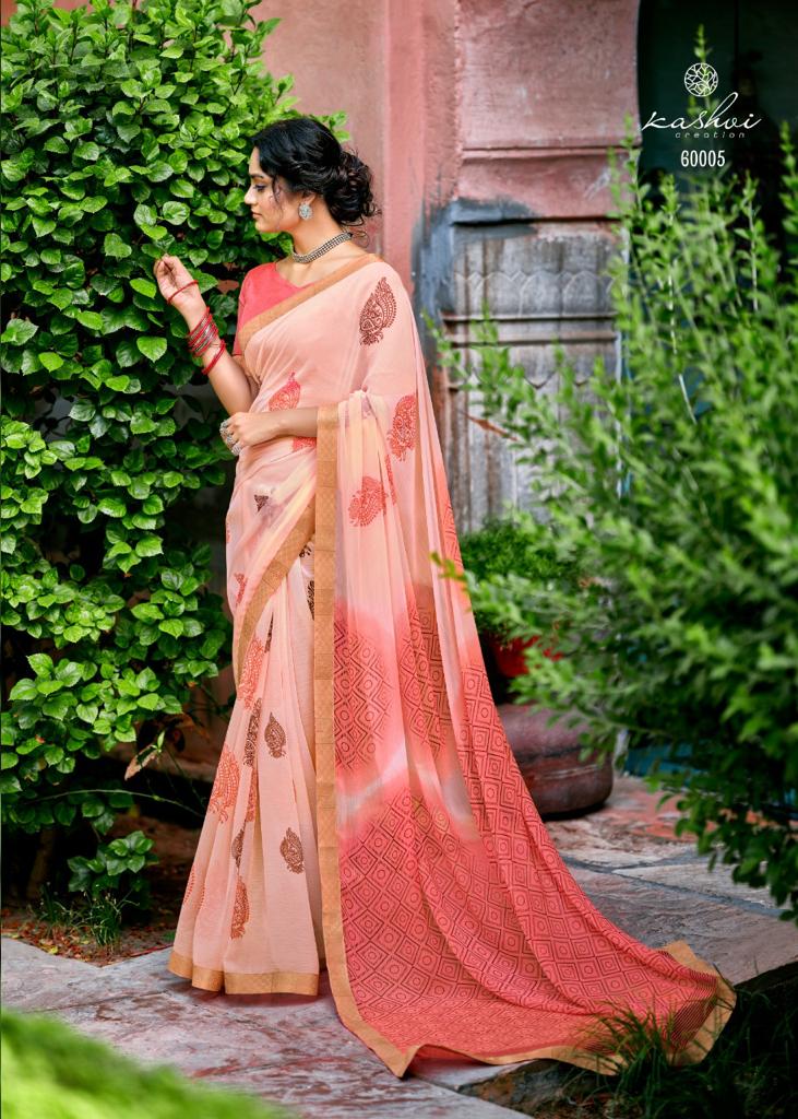 lt kashvi creation simaya chiffon beautifull print saree catalog