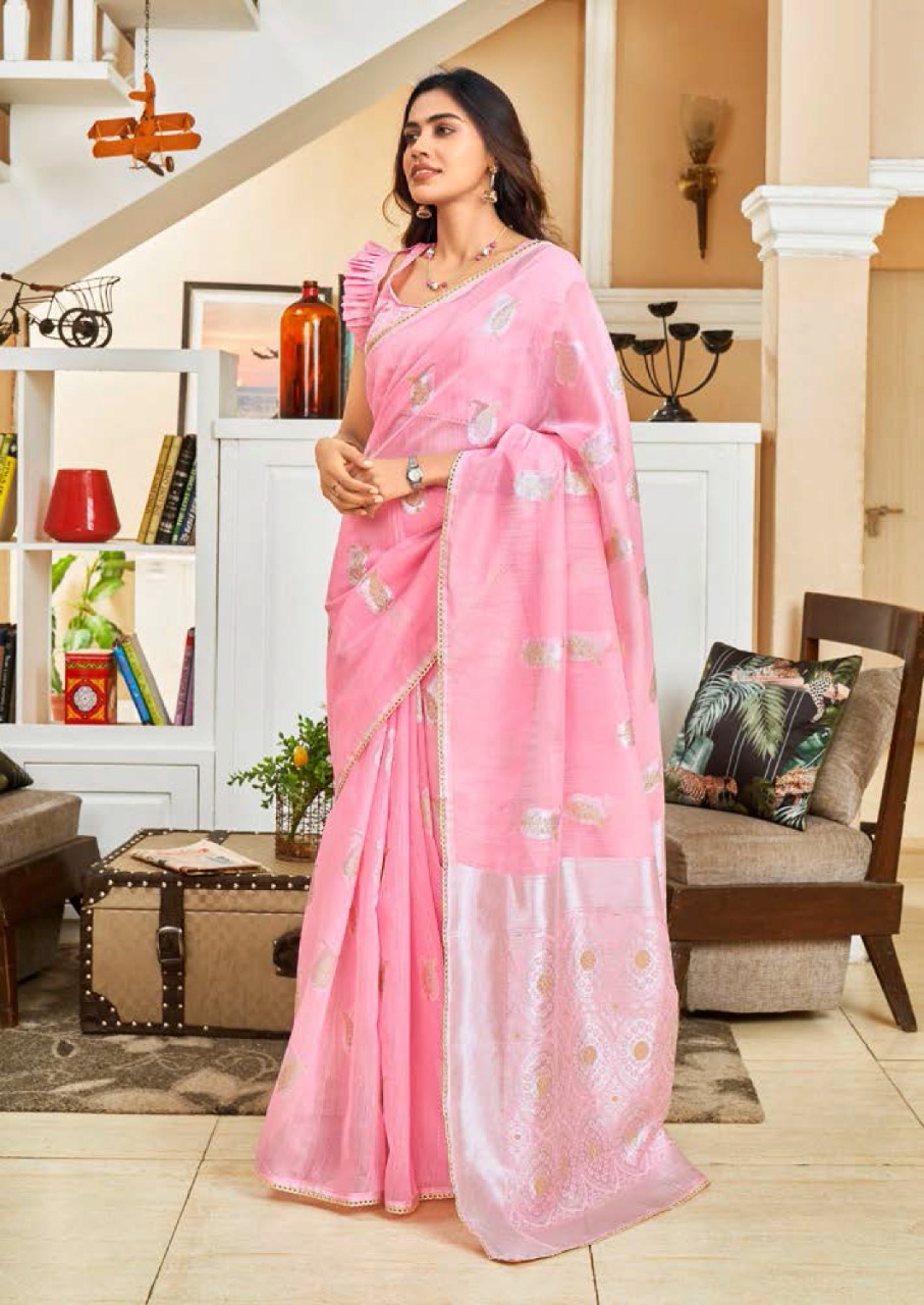 lt revanta creation charvi cotton silk regal look saree catalog