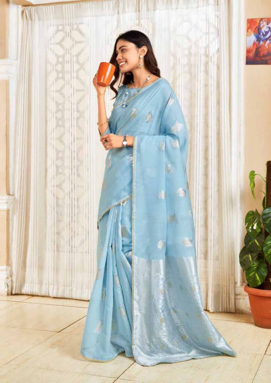 lt revanta creation charvi cotton silk regal look saree catalog