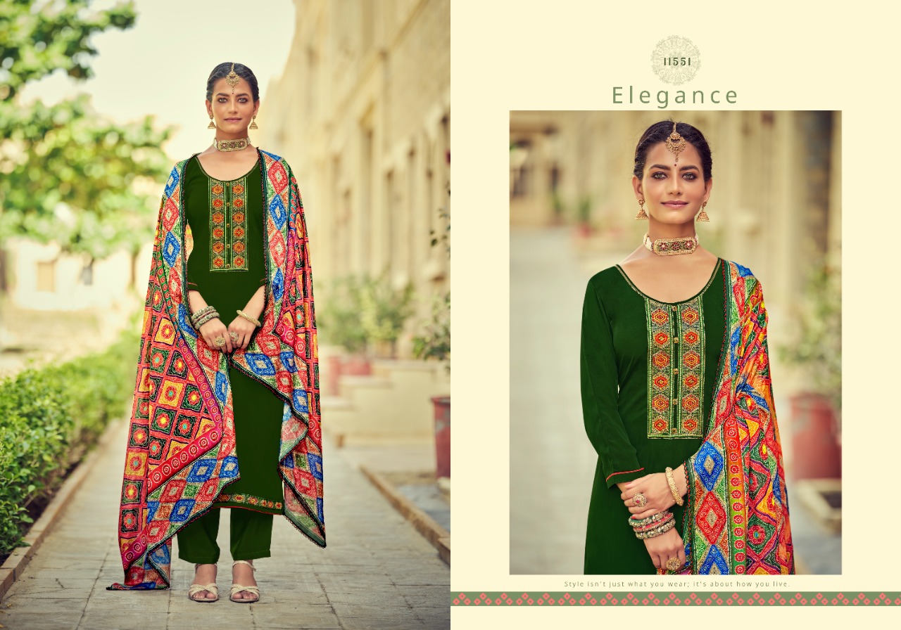 panch ratna sangeet Pure Natural Crepe elegant salwar suit catalog