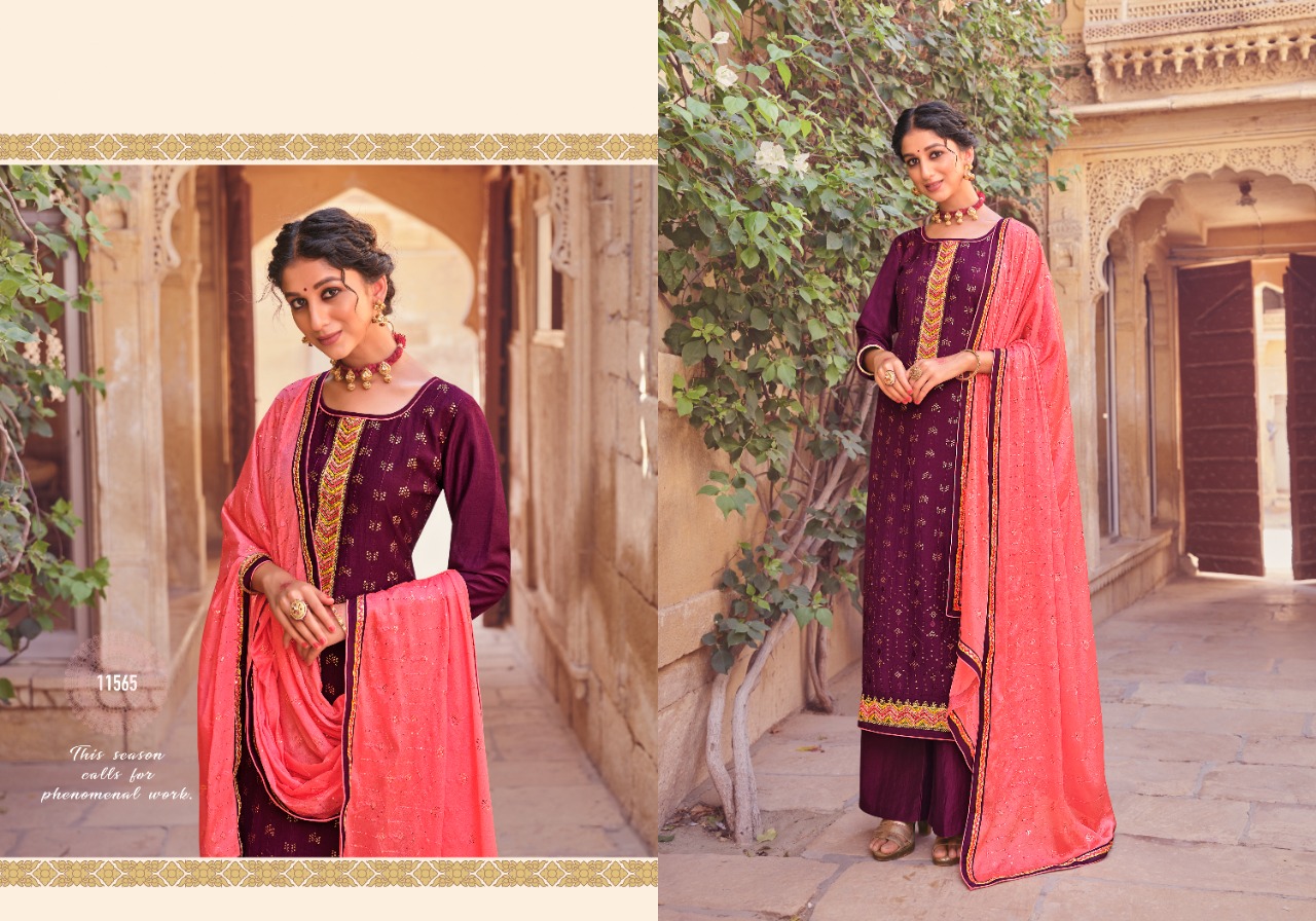 panch ratna sequence pasmina elegant salwar suit catalog