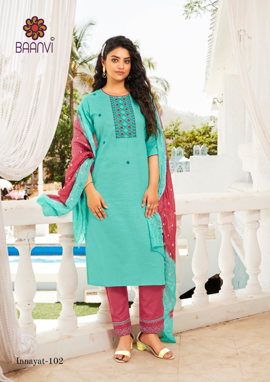 r studio Baanvi innayat regal look catchy look kurti with pant and dupatta catalog