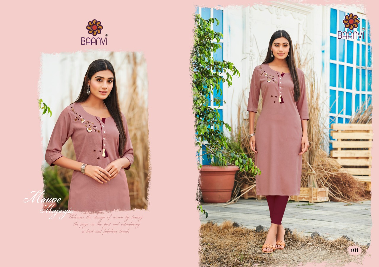 r studio Baanvi sui dhaga vol 1 rayon astonishing look kurti catalog