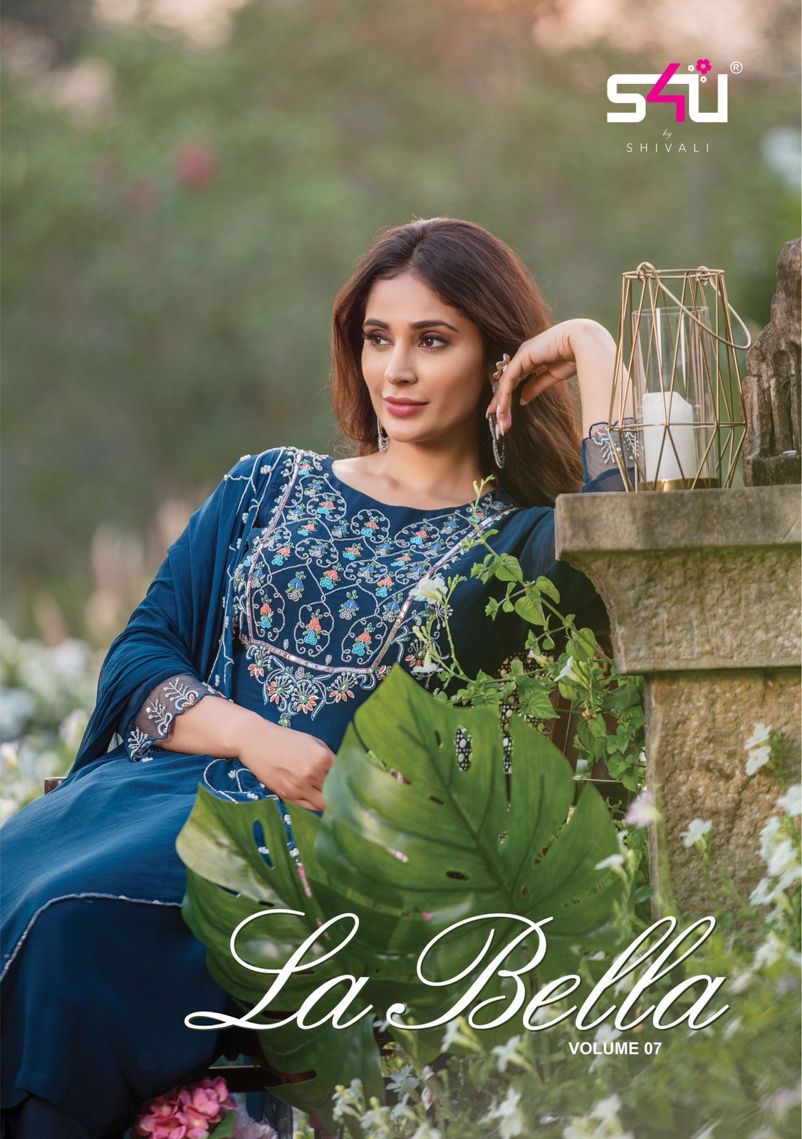 s4u la bella vol 7 georgette classic trendy look top bottom with dupatta catalog