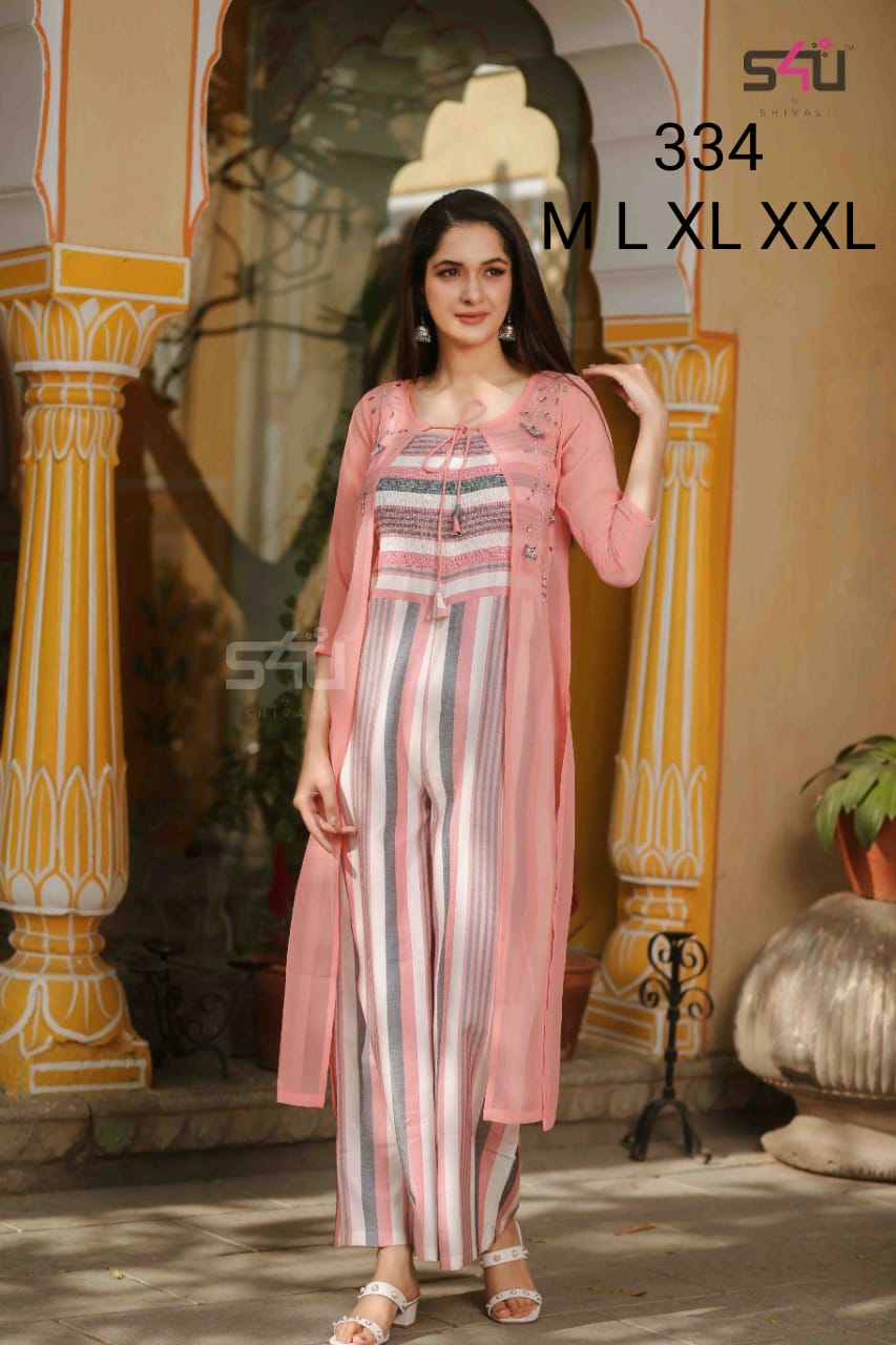 s4u s4u 324 fancy attractive look kurti size set