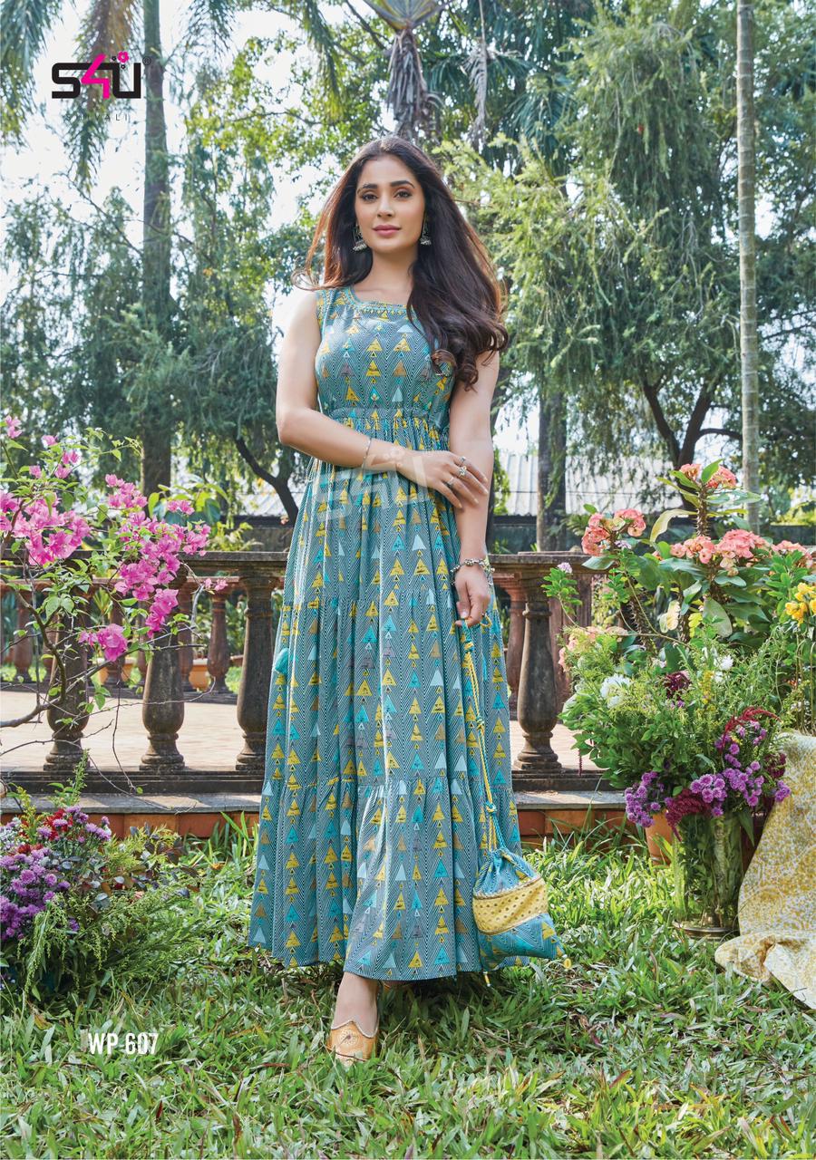 s4u Weekend Passion rayon astonishing look kurti catalog