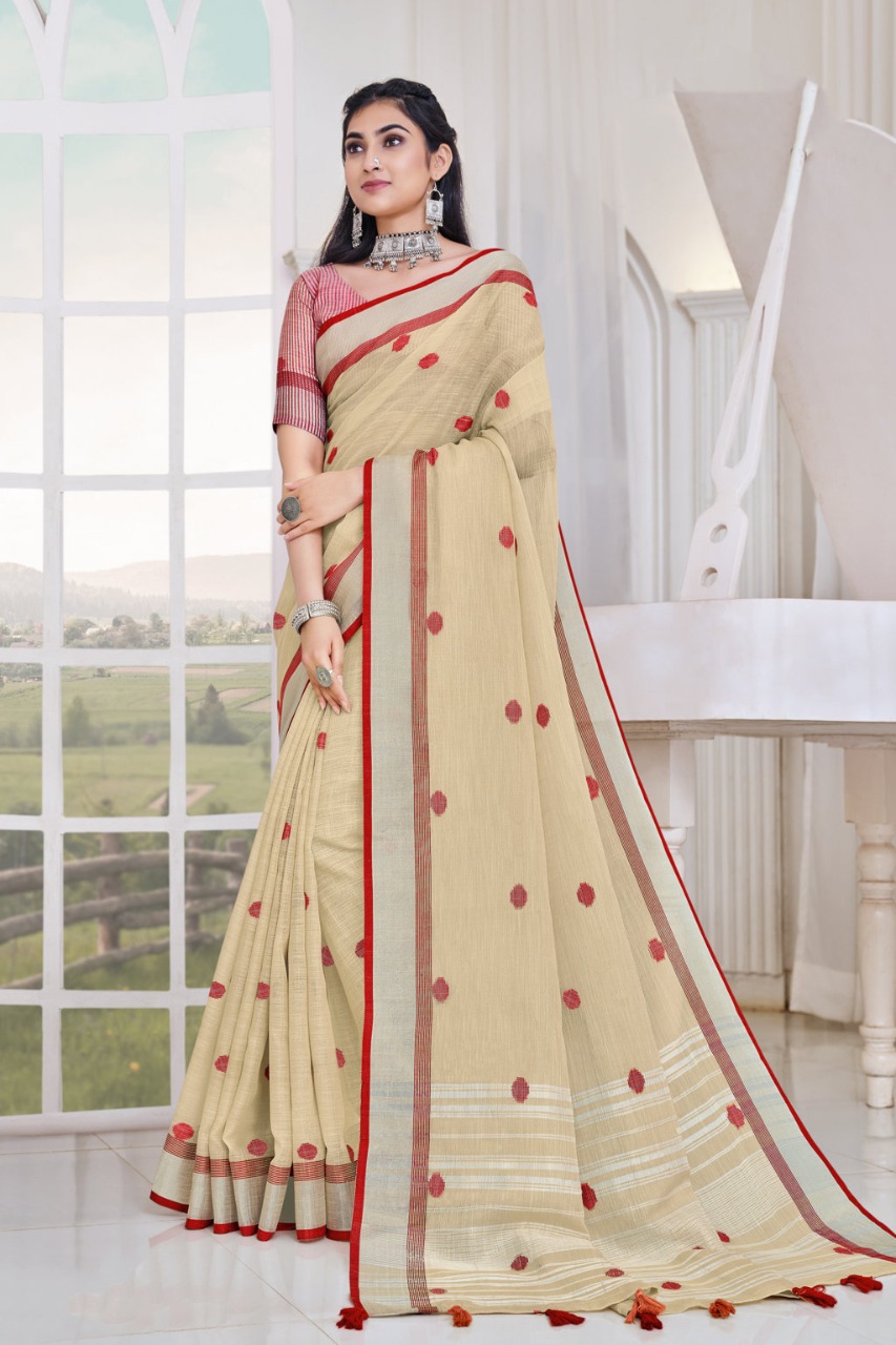 sangam print aliaa linen elegant saree catalog