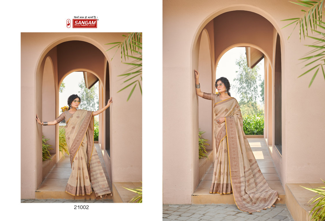 sangam print amrapali cotton elegant saree catalog