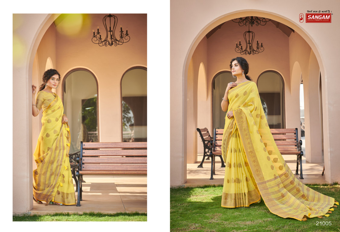 sangam print amrapali cotton elegant saree catalog