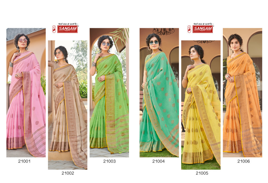 sangam print amrapali cotton elegant saree catalog