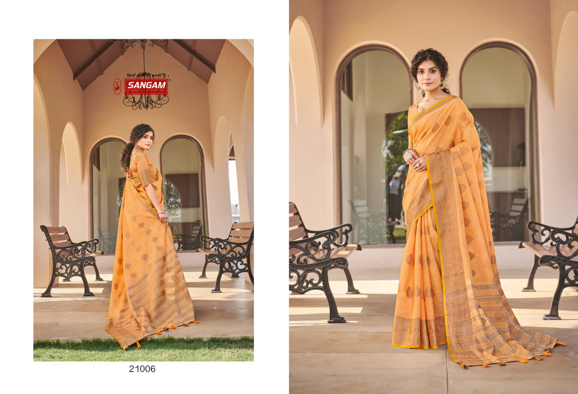 sangam print amrapali cotton elegant saree catalog