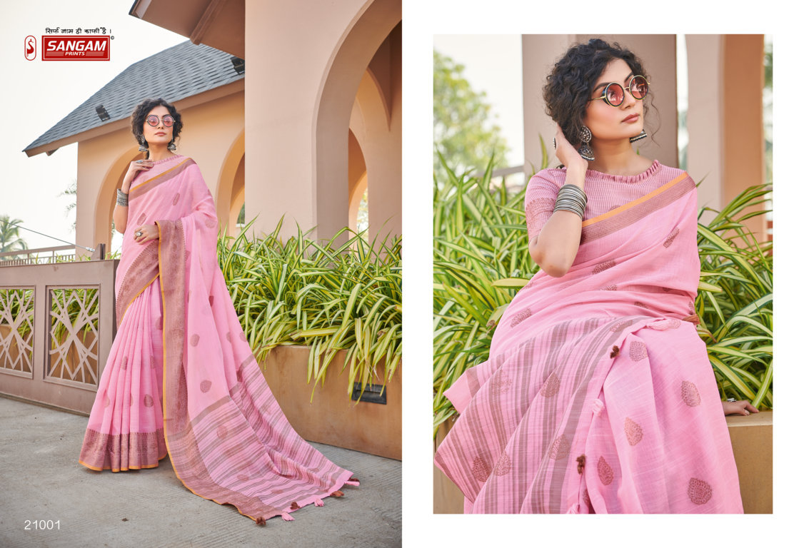 sangam print amrapali cotton elegant saree catalog