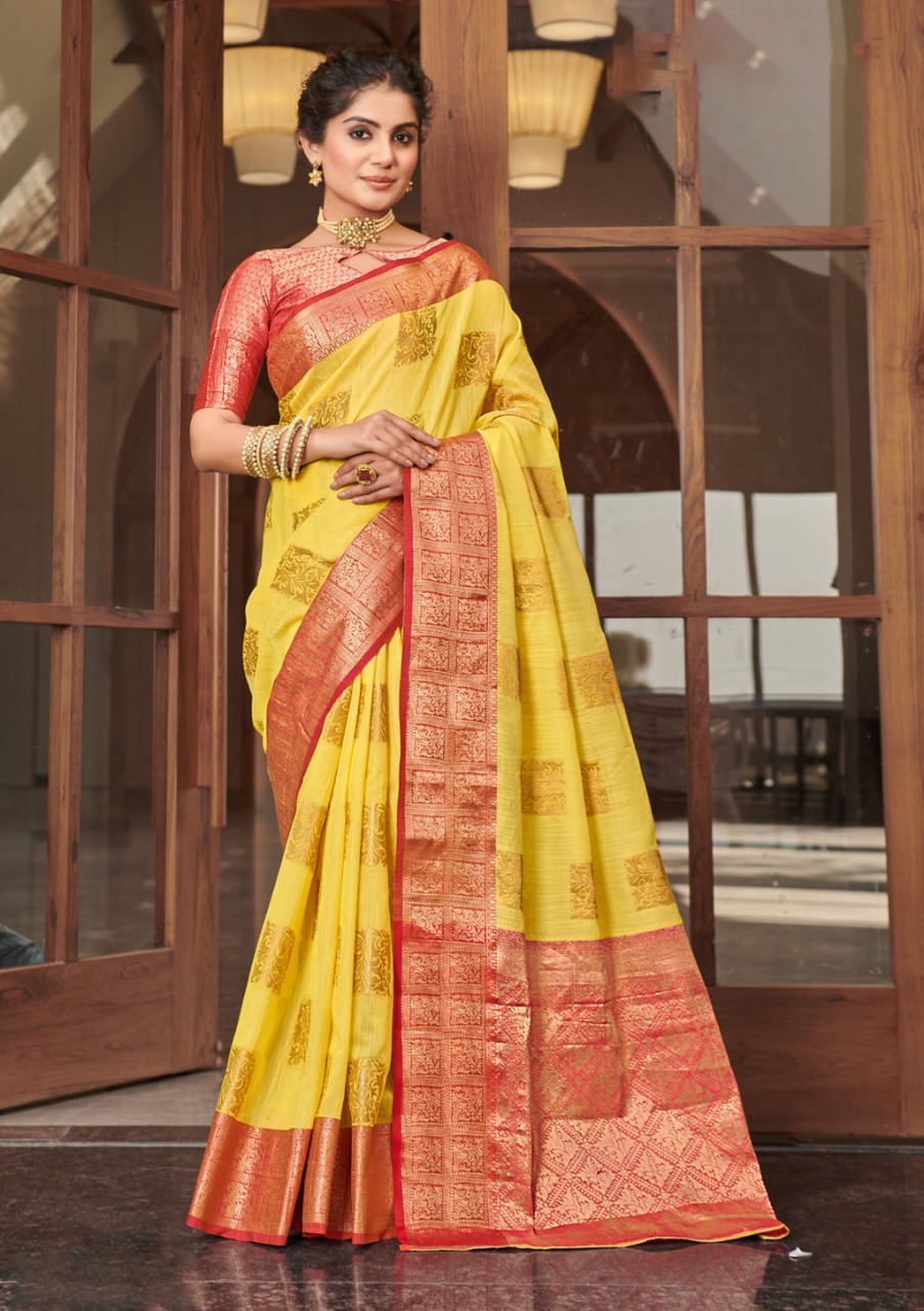 sangam print daksh moti linen elegant saree catalog