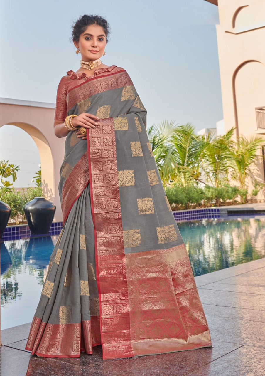 sangam print daksh moti linen elegant saree catalog