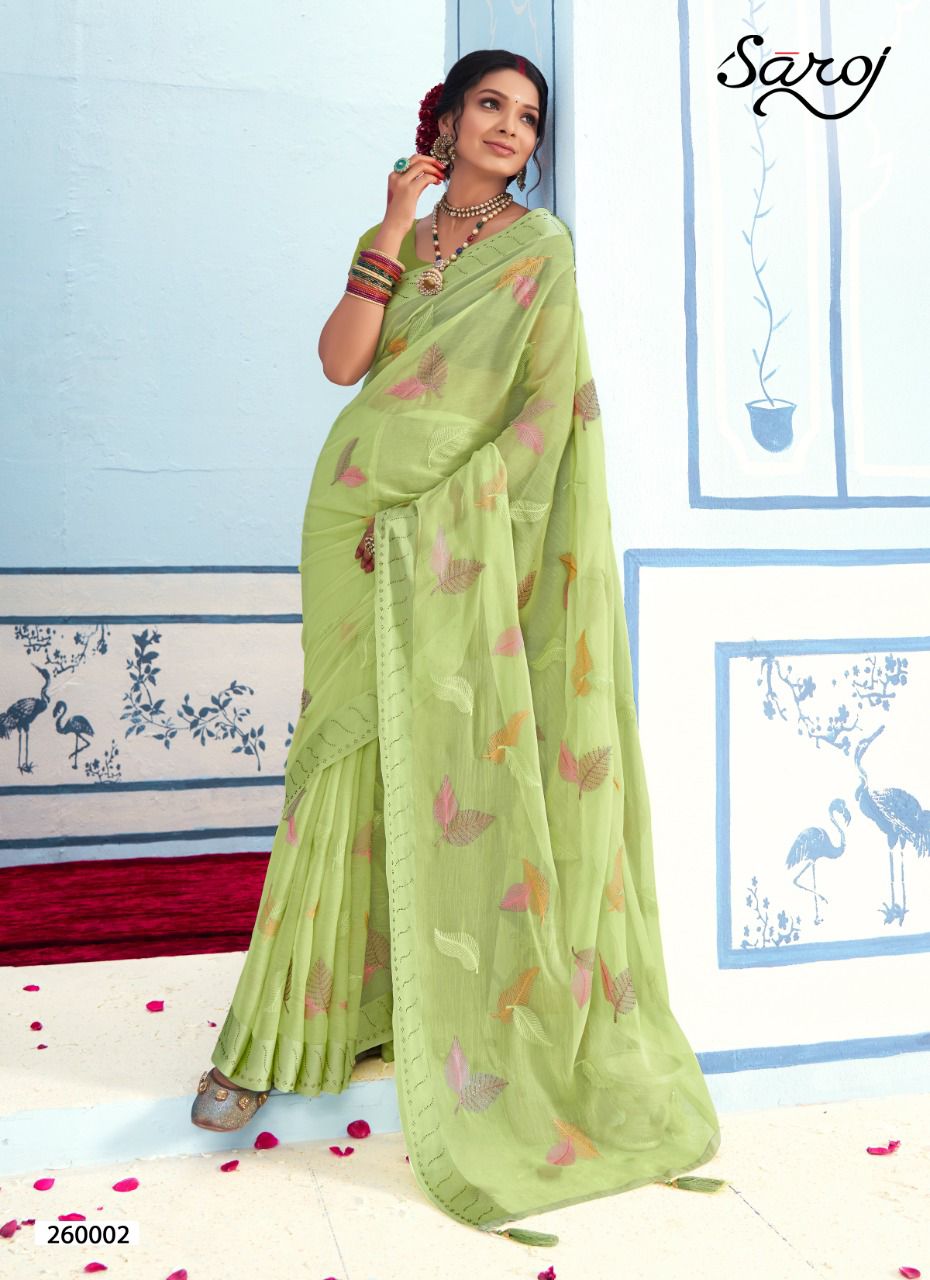 saroj saree advika simer gorgeous look saree catalog