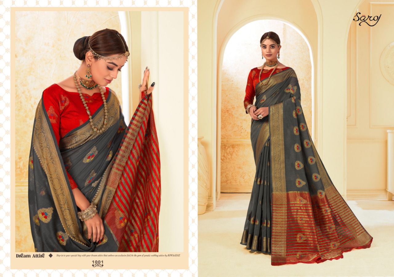 saroj saree deepika cotton astonishing saree catalog