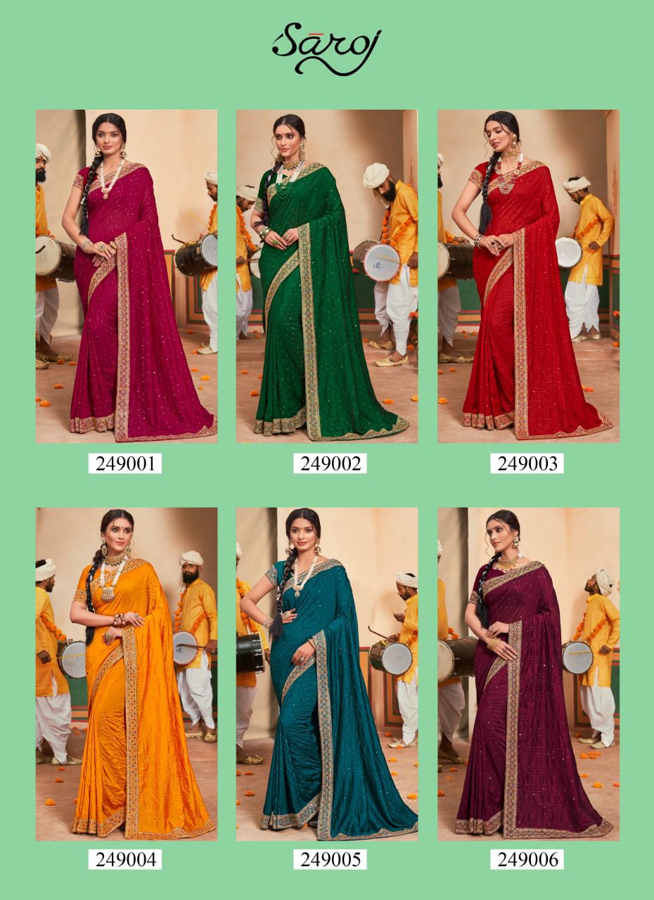 saroj saree innayat silk graceful look saree catalog