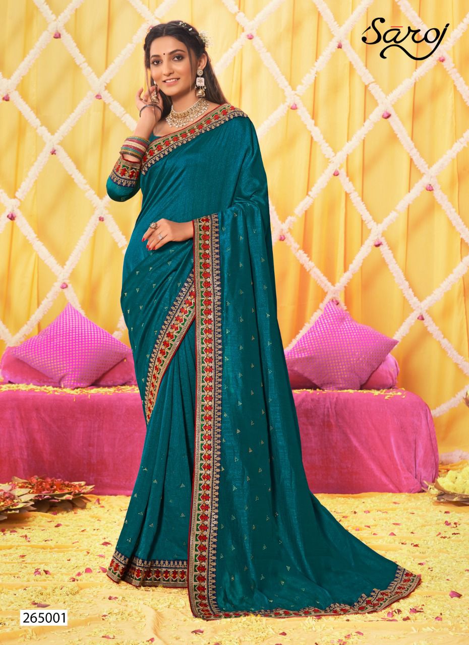 saroj saree nakshikaa silk festive look saree catalog