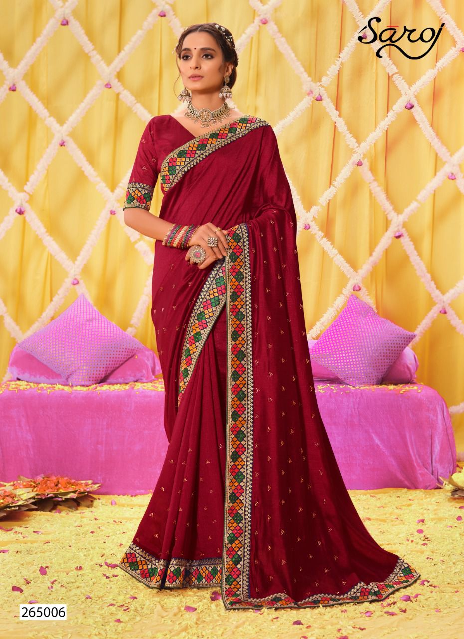 saroj saree nakshikaa silk festive look saree catalog