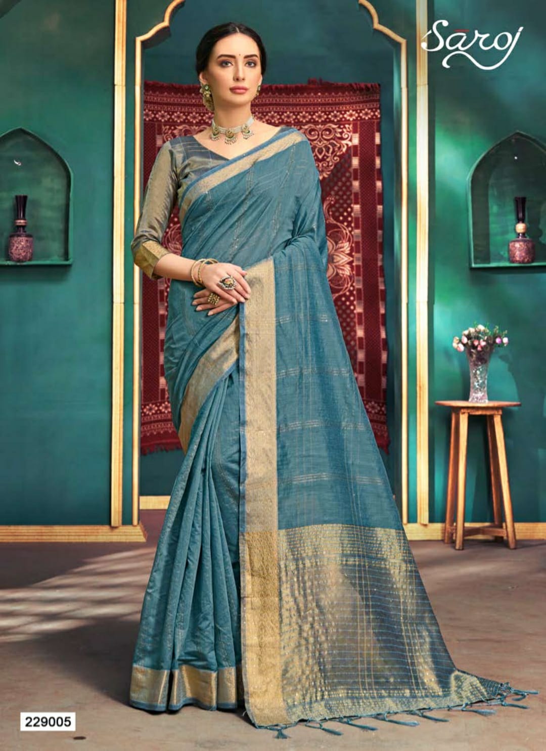 saroj saree ridhi cotton gorgeous look saree catalog