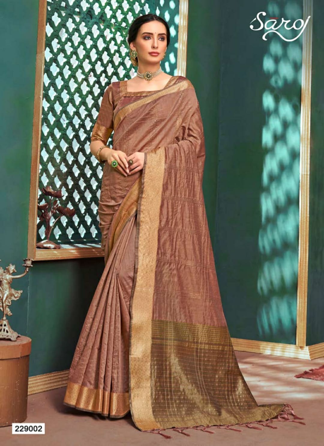 saroj saree ridhi cotton gorgeous look saree catalog