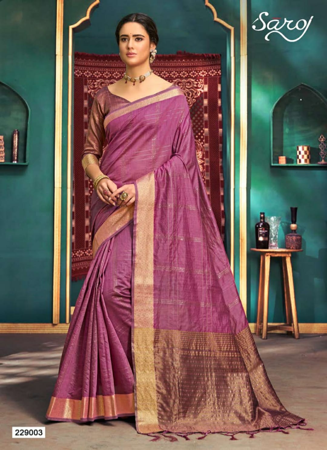 saroj saree ridhi cotton gorgeous look saree catalog