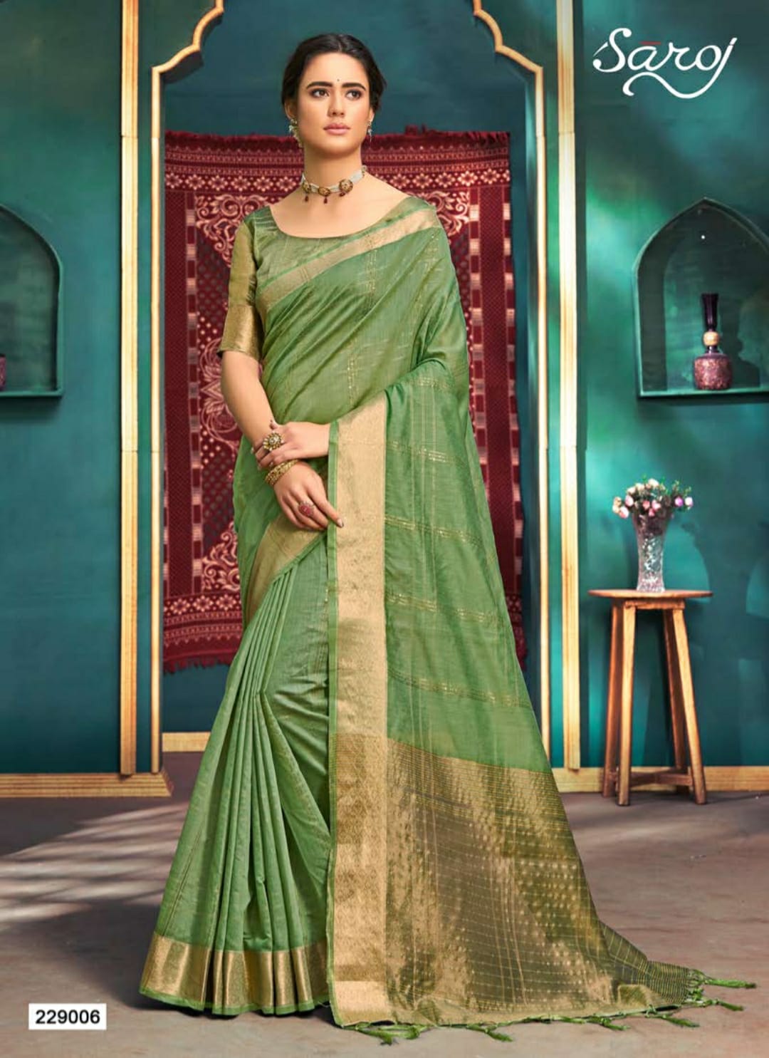 saroj saree ridhi cotton gorgeous look saree catalog