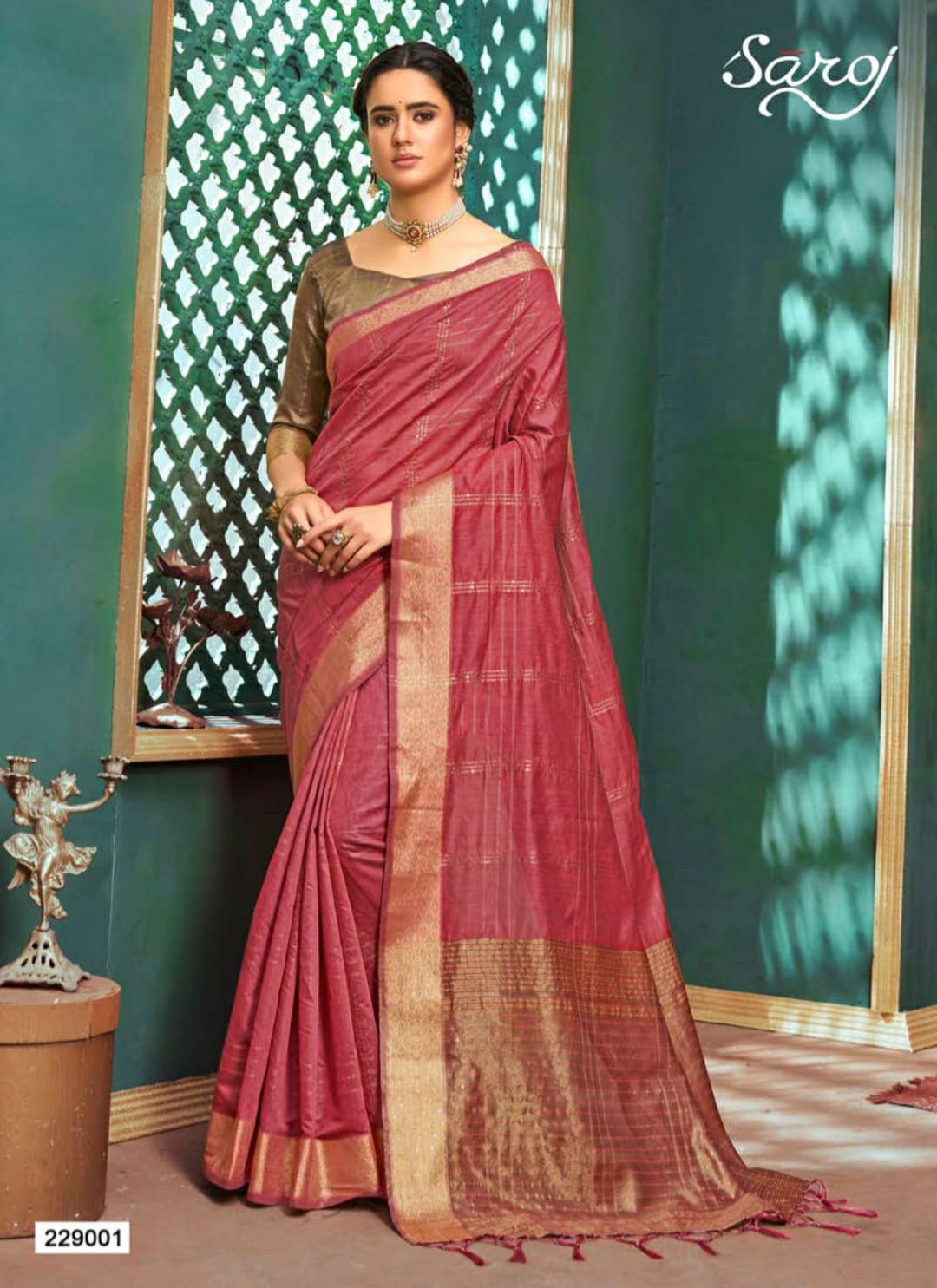 saroj saree ridhi cotton gorgeous look saree catalog