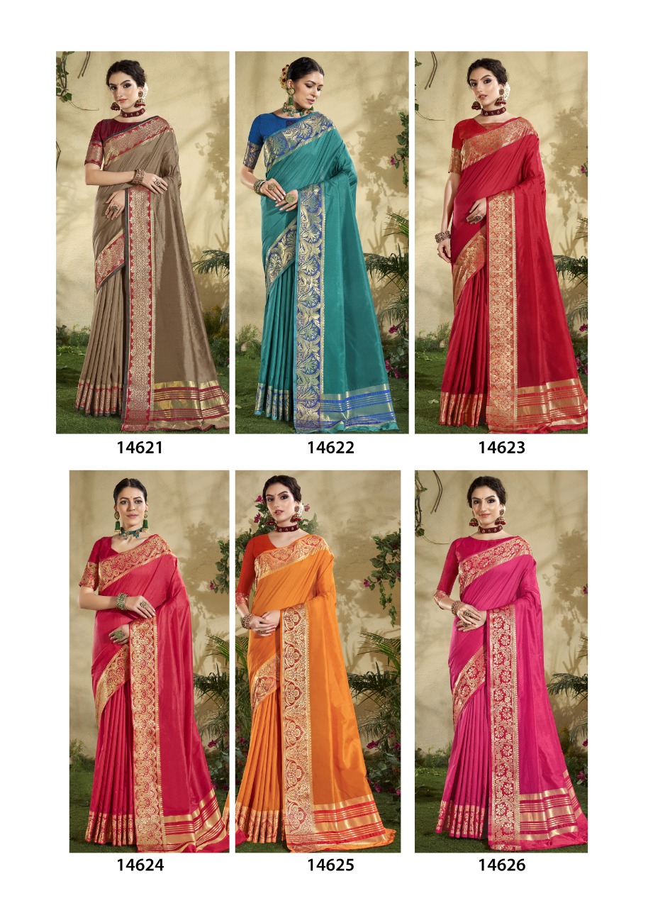 shakunt chaitrali art silk elegant look saree catalog