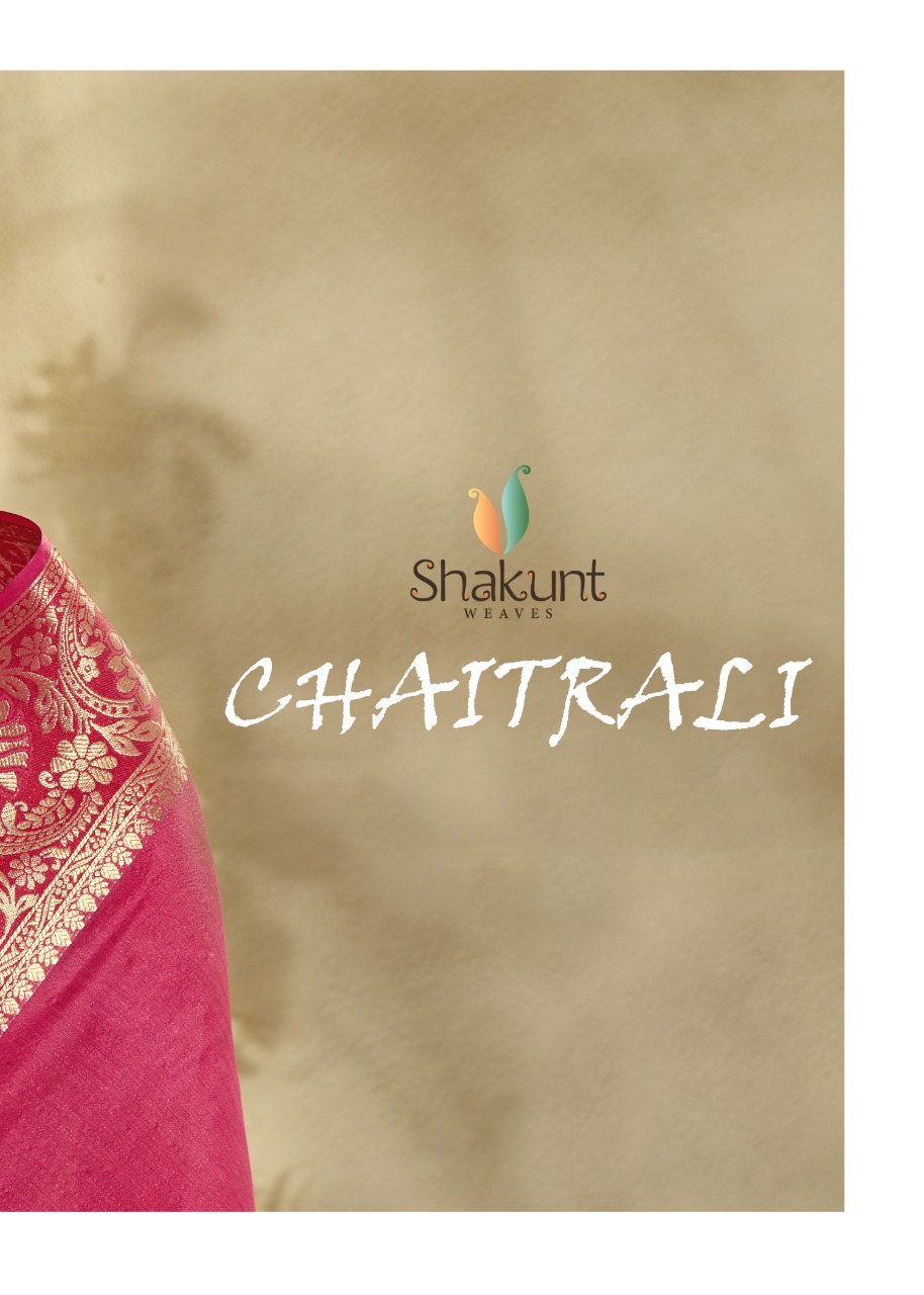 shakunt chaitrali art silk elegant look saree catalog