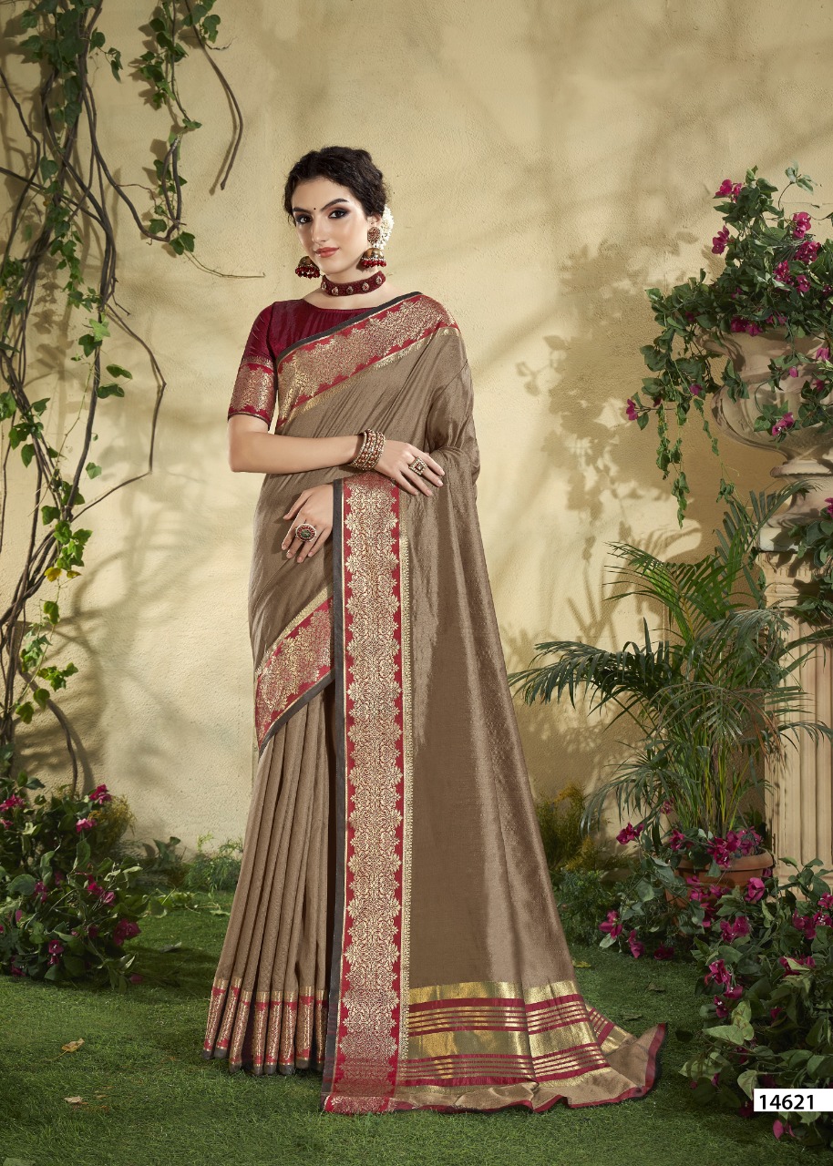 shakunt chaitrali art silk elegant look saree catalog