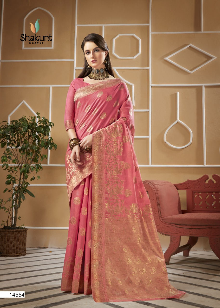 shakunt gold queen cotton regal look saree catalog