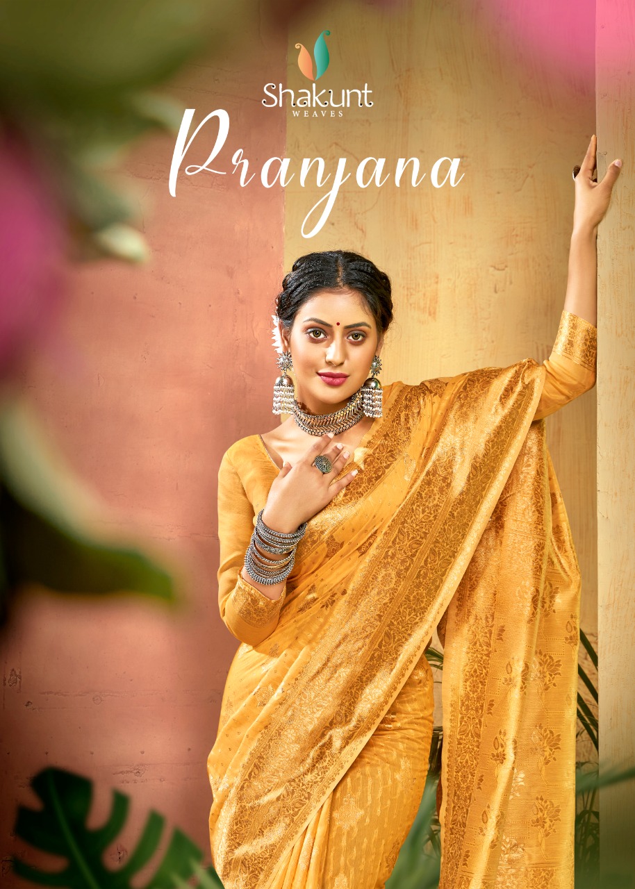 shakunt pranjana cotton regal look saree catalog