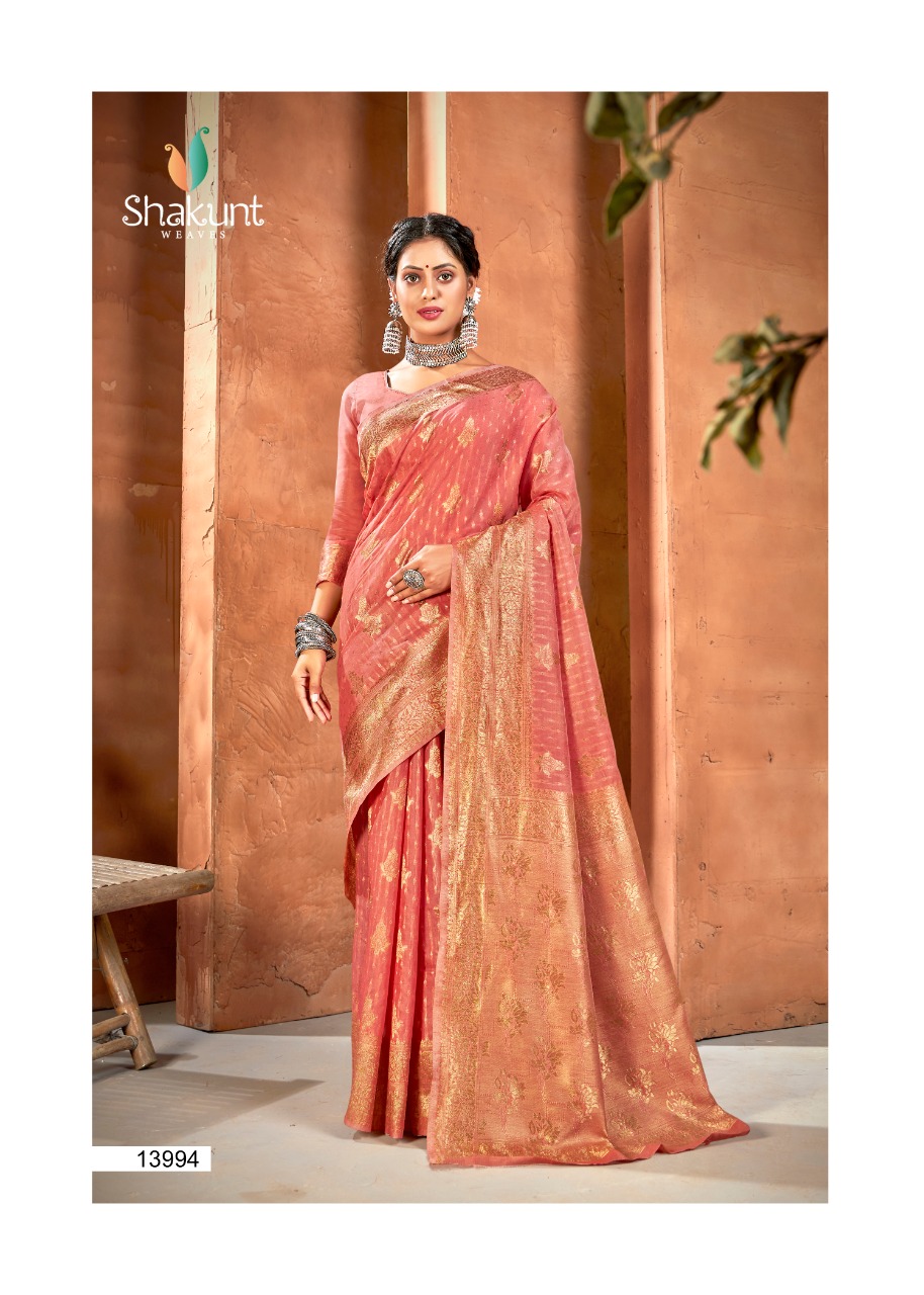 shakunt pranjana cotton regal look saree catalog