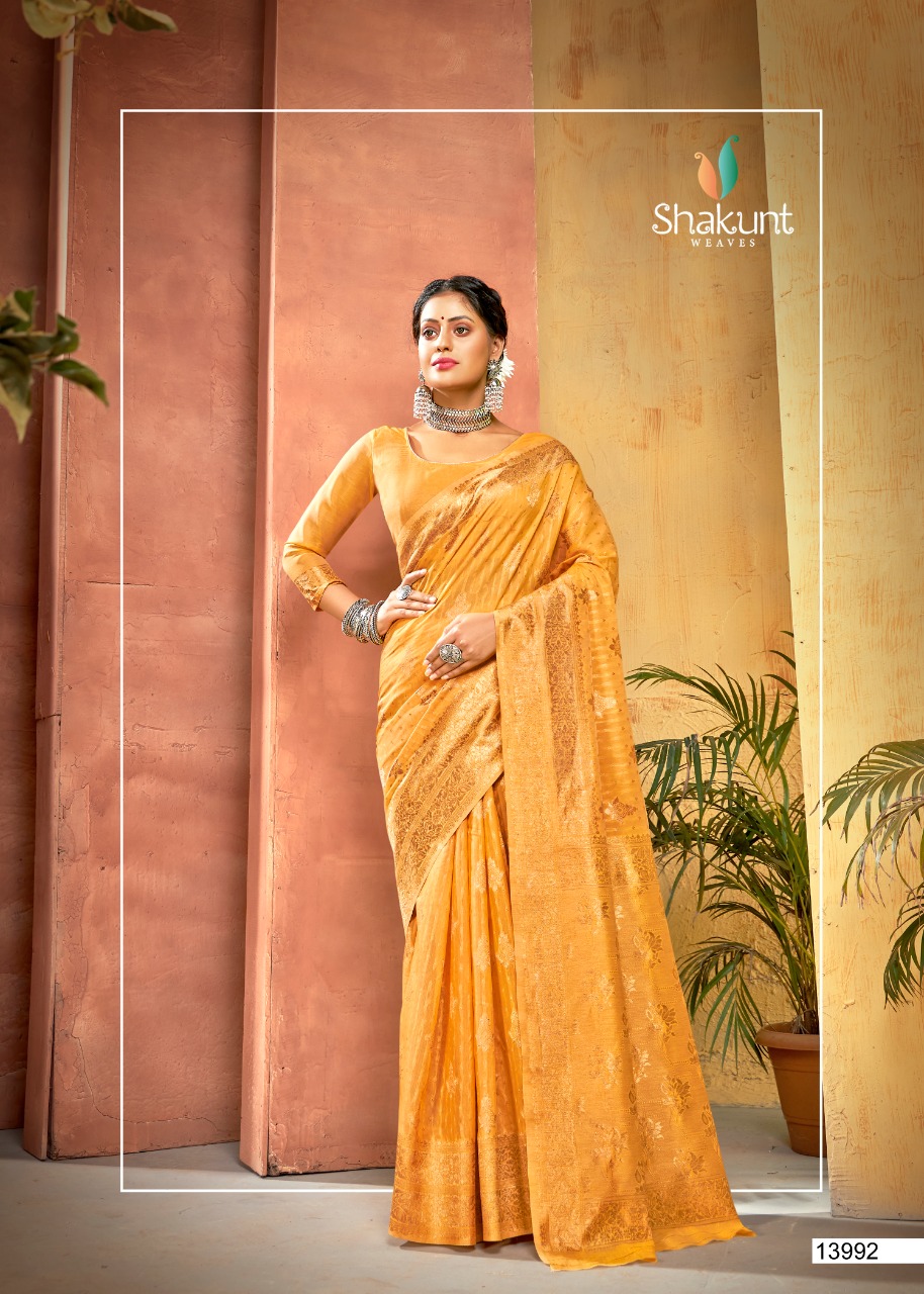 shakunt pranjana cotton regal look saree catalog