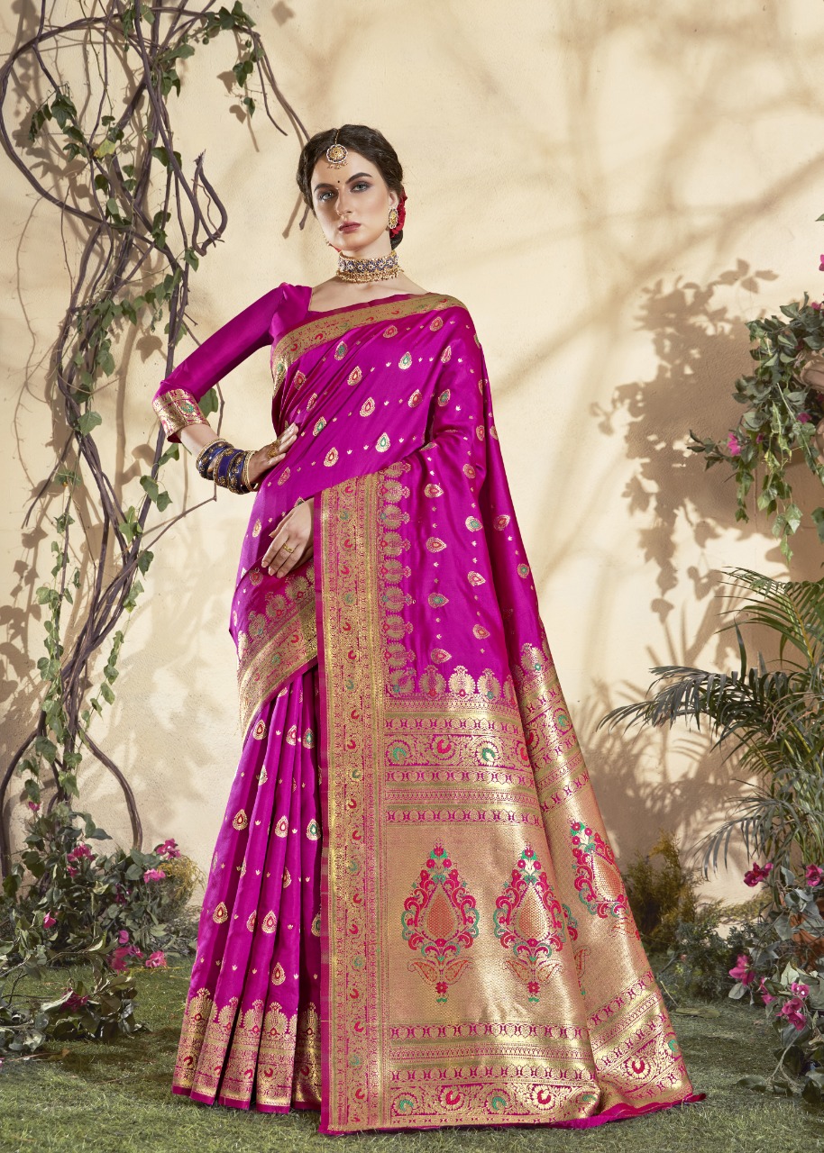 shakunt roopali art silk heavy look saree catalog