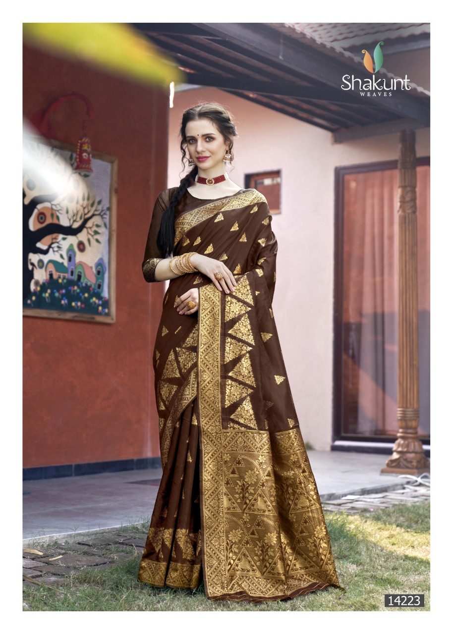 shakunt weaves mandakini cotton elegant saree catalog