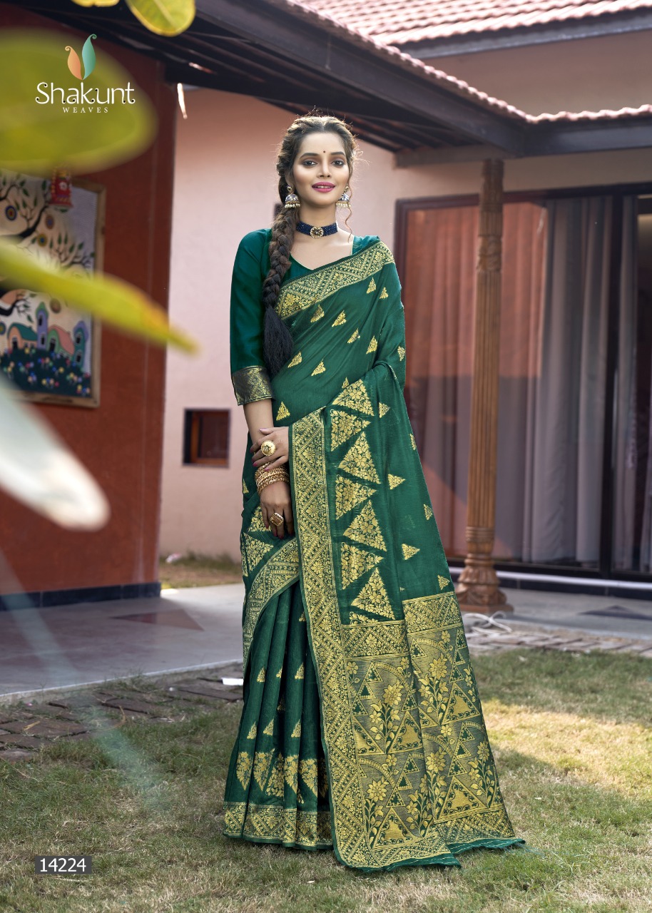 shakunt weaves mandakini cotton elegant saree catalog