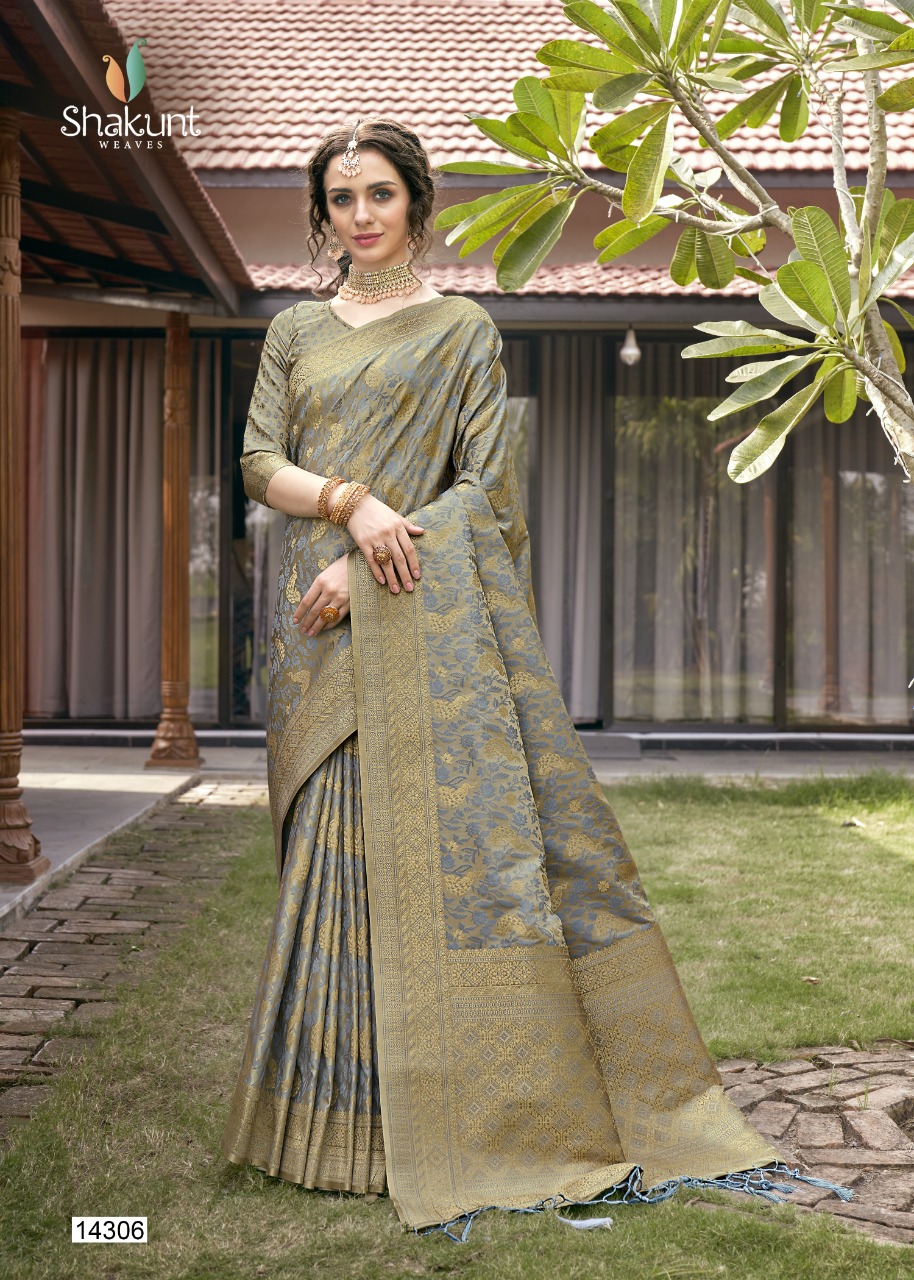 shakunt weaves sks fancy 1038 silk attractive look saree catalog