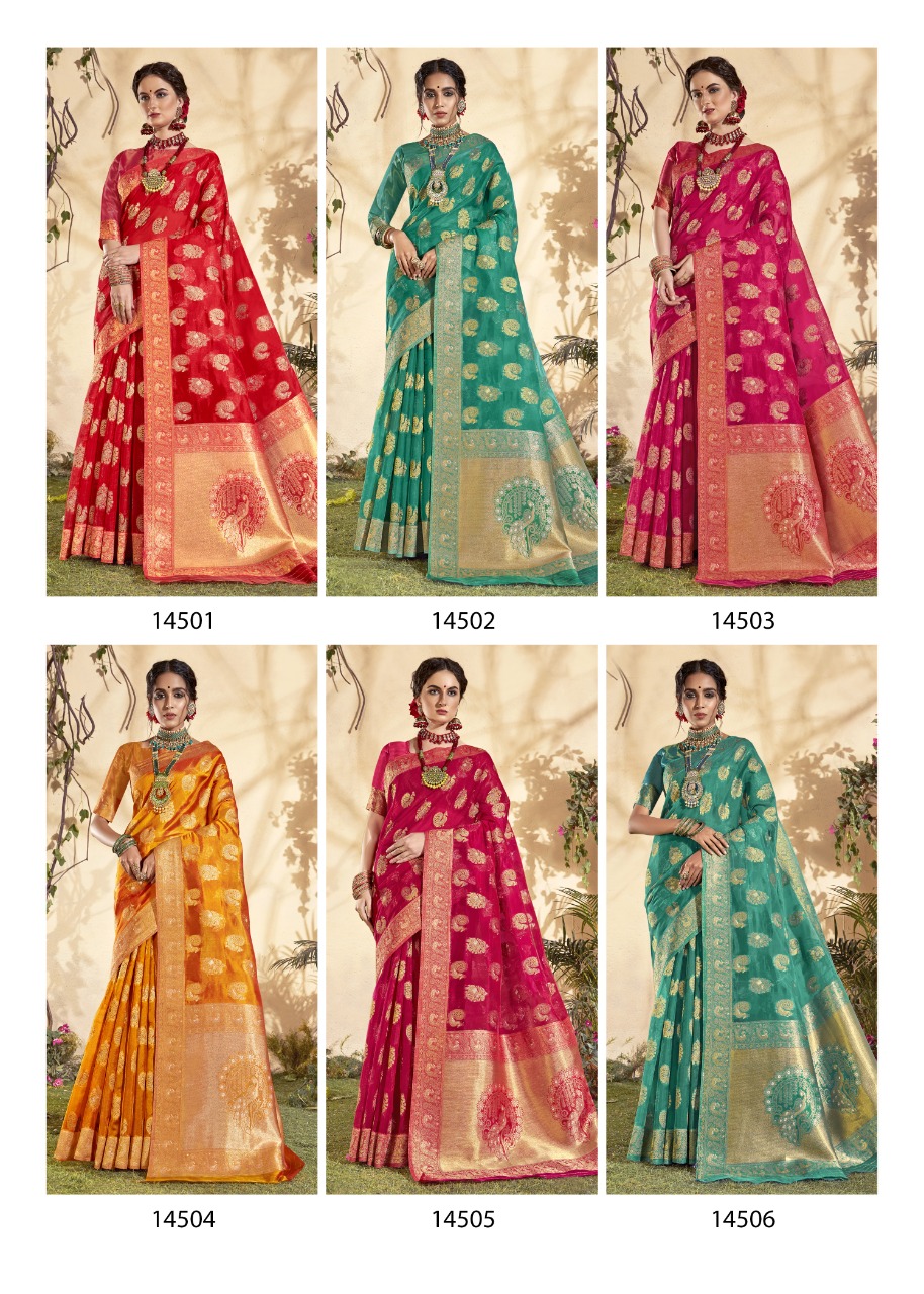 shakunt weaves SKS ORG 542 organza gorgeous saree catalog