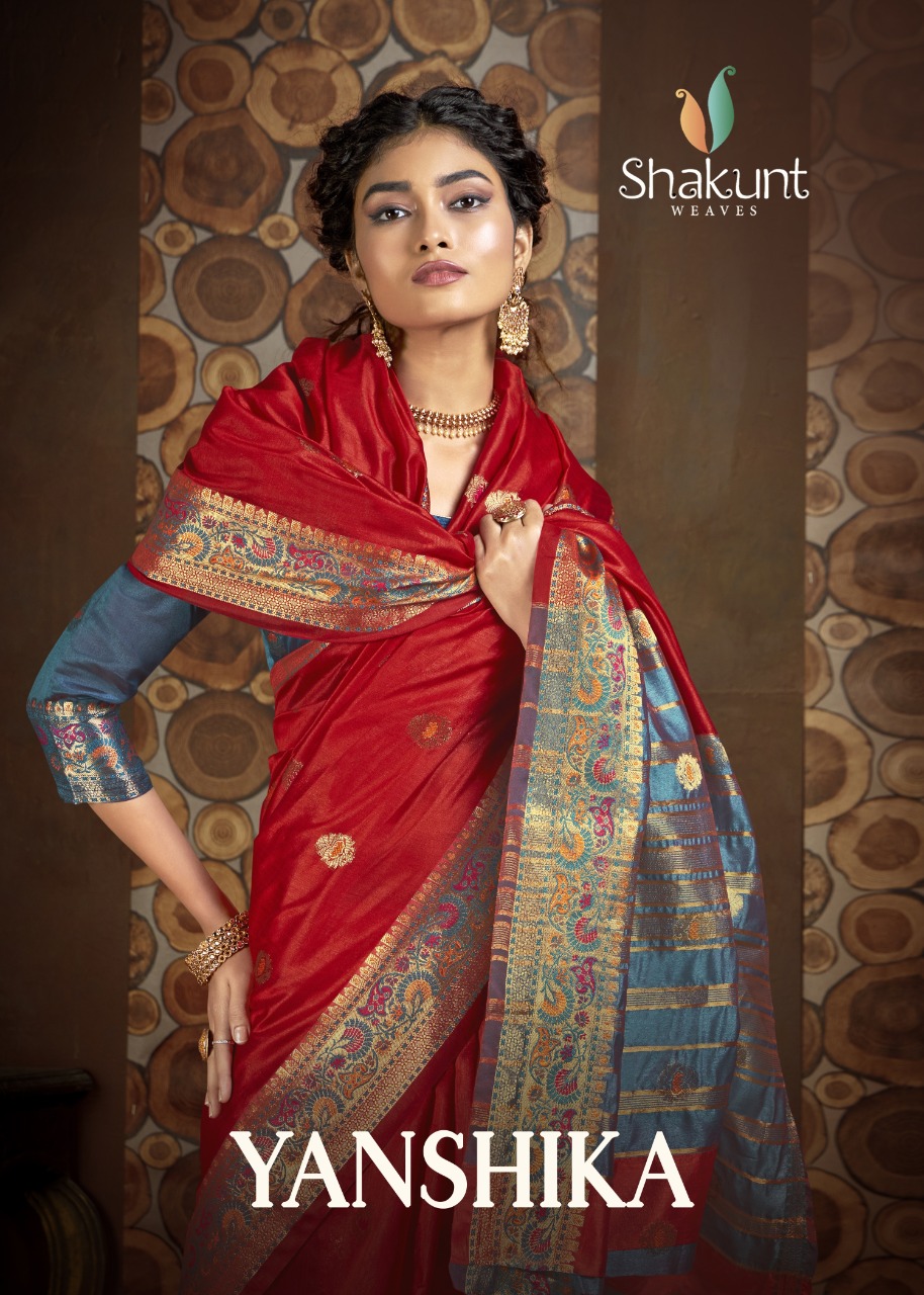 shakunt weaves yanshika cotton catchy look saree catalog