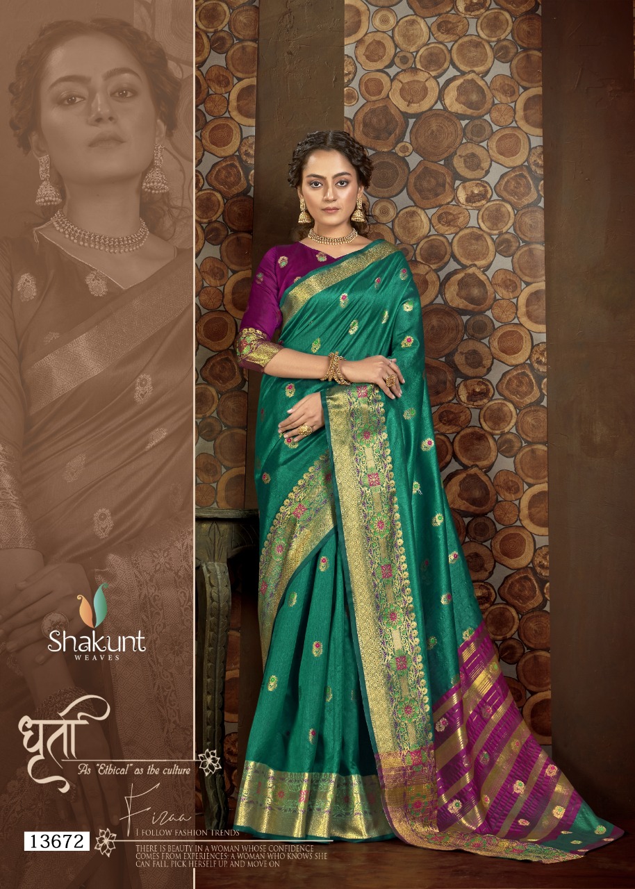 shakunt weaves yanshika cotton catchy look saree catalog