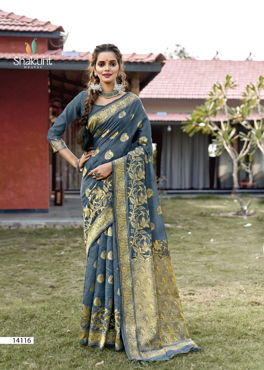 shakunt weaves yogita cotton gorgeous saree catalog