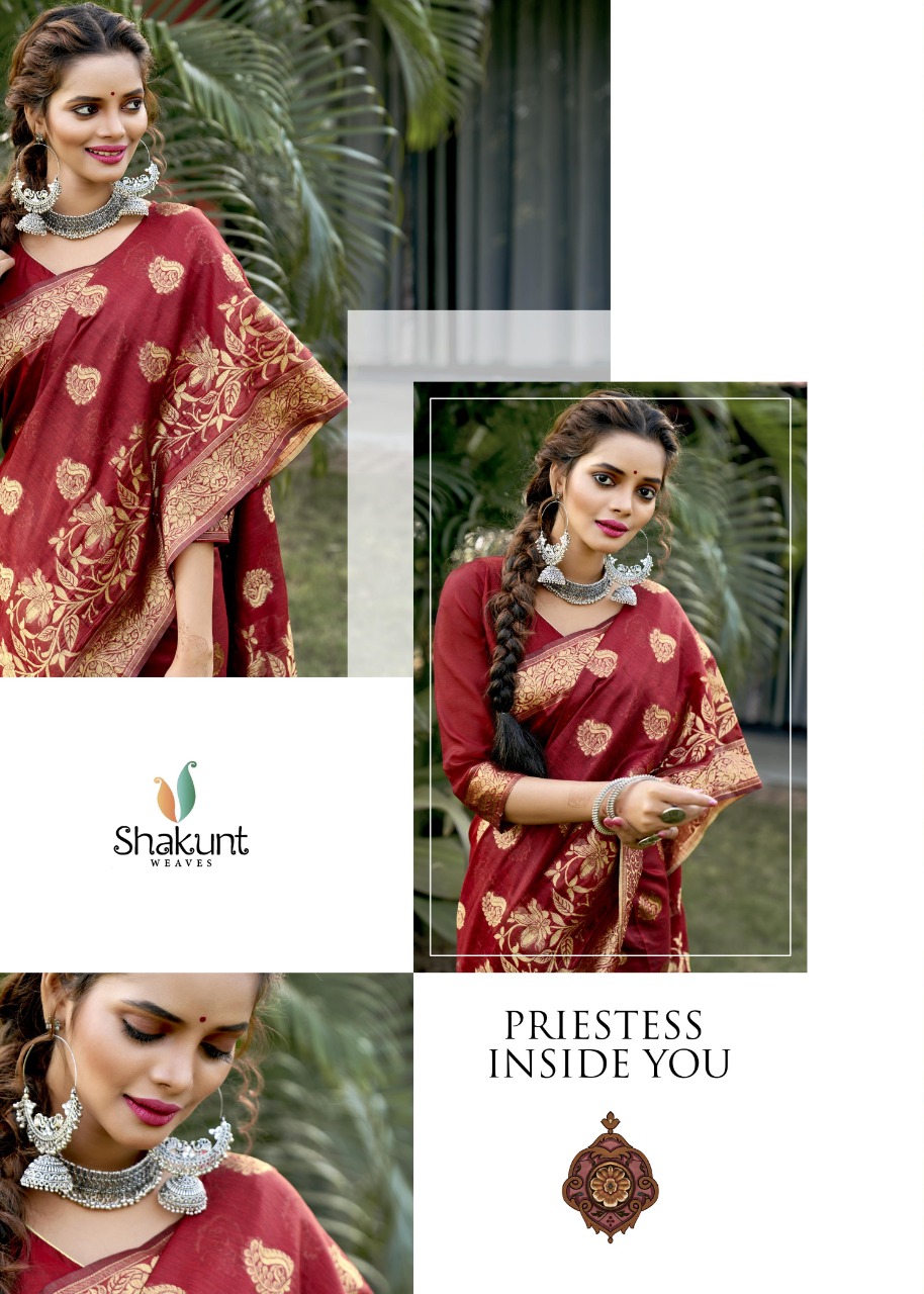 shakunt weaves yogita cotton gorgeous saree catalog