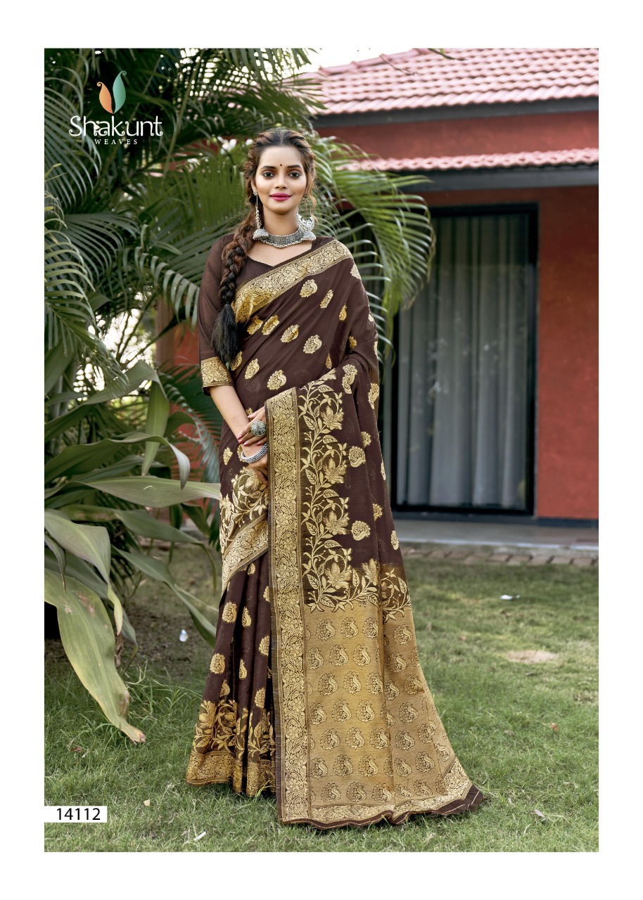 shakunt weaves yogita cotton gorgeous saree catalog