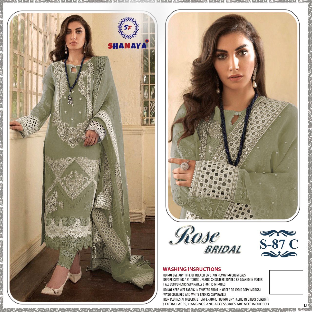 shanaya rose bridel  s 87 edition gerogette catchy look salwar suit catalog